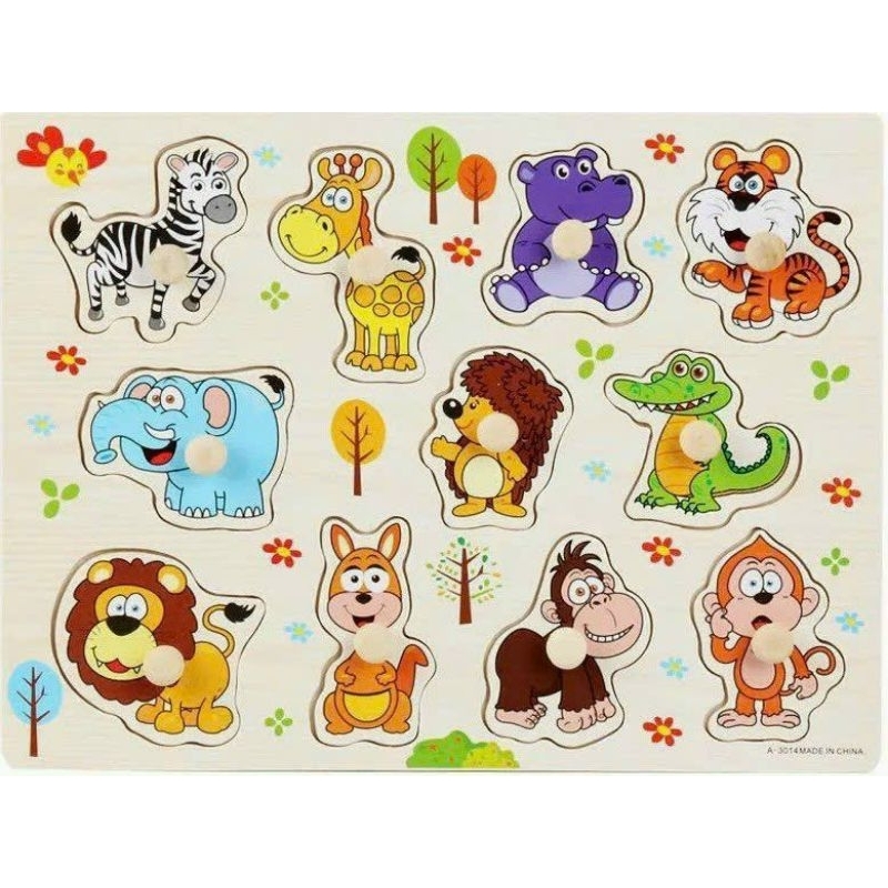 Bảng núm gỗ cho bé hàng loại 1