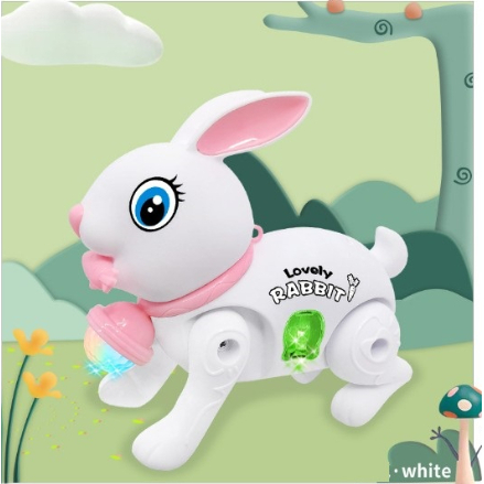 Đồ chơi thỏ pin thỏ nhảy vui nhộn có nhạc và đèn đáng yêu cho bé