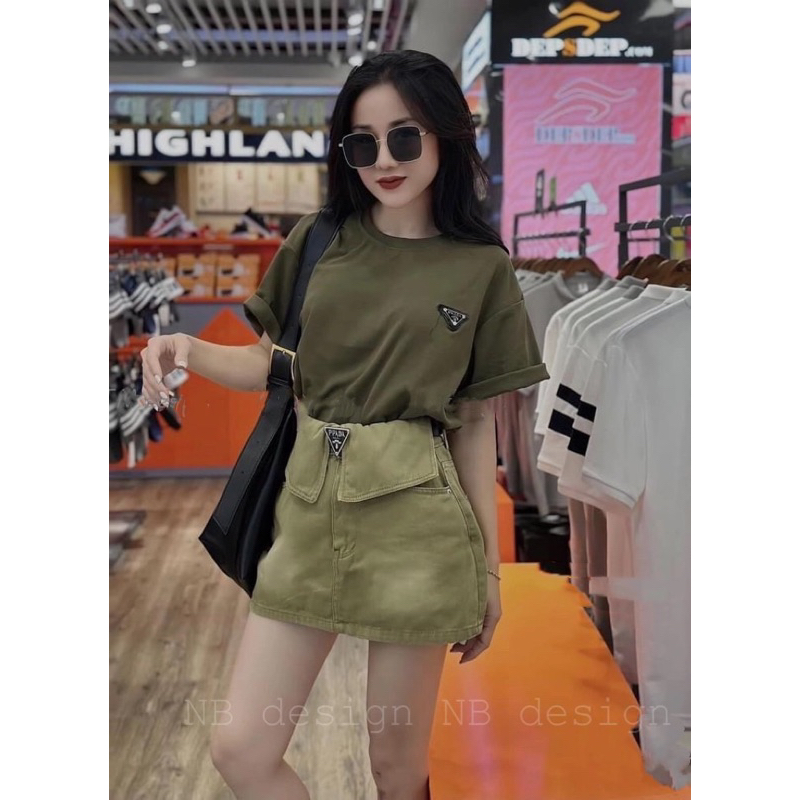 Set váy nữ Áo phông kèm chân váy