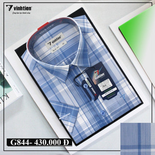 Áo Sơ Mi Ngắn tay Bamboo SlimFit Vĩnh Tiến G430