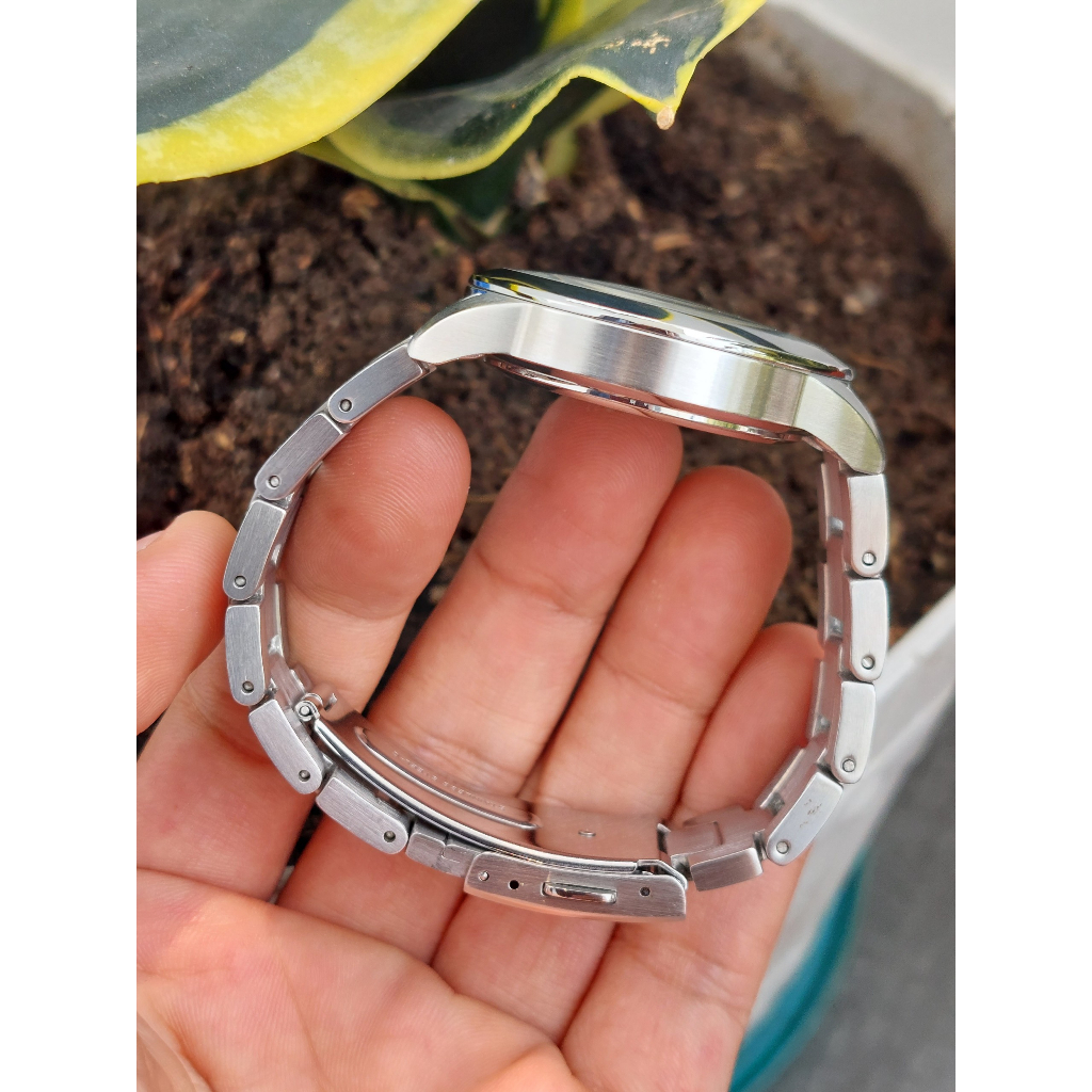 Đồng hồ nam Again 6 kim mặt trắng chạy pin hàng Si