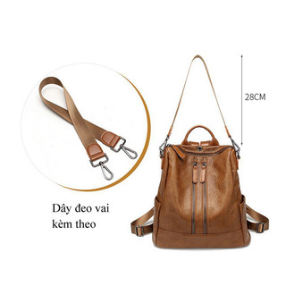 BALO DA 2 KHÓA KÉO THỜI TRANG