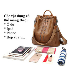 BALO DA 2 KHÓA KÉO THỜI TRANG