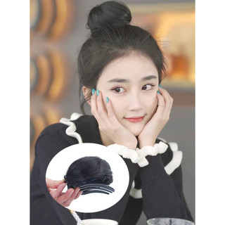 Búi tròn củ tỏi Z1 dạng kẹp 😍FREESHIP😍 Búi tóc giả kẹp xược, tóc giả búi củ tỏi