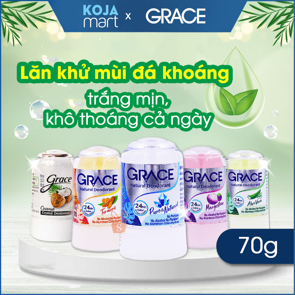 Lăn Khử Mùi Đá Khoáng GRACE Thái Lan 70g