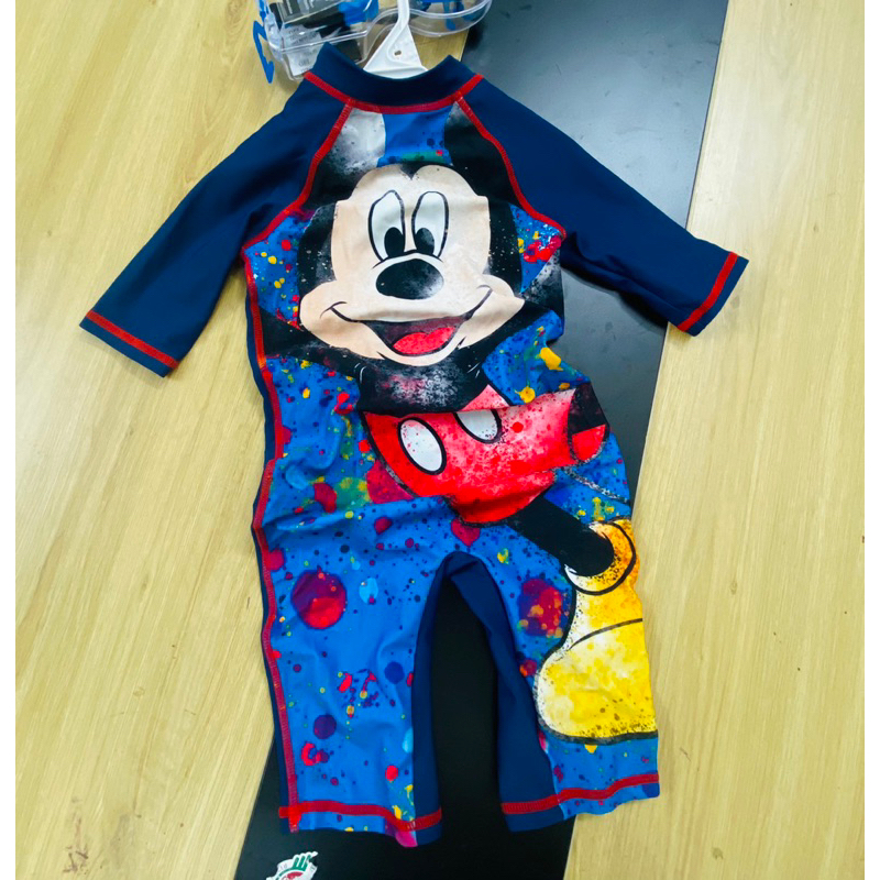 Set bơi liền thân cho bé hình Mic.key xuất dư xịn