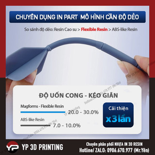 [Nhựa in 3D Resin DẺO] - Magforms Flexible Rigid Resin - Chai 500ml