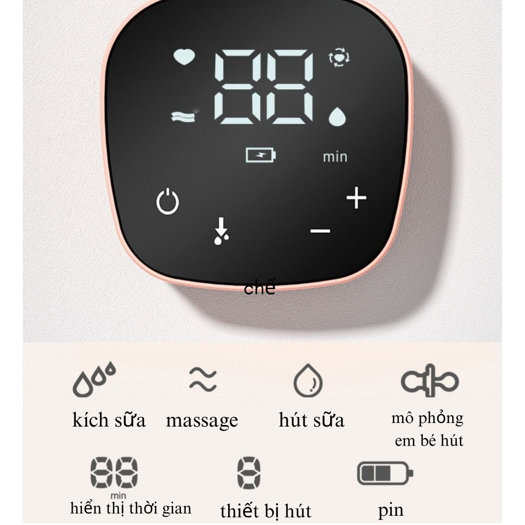 Máy hút sữa điện đôi 4 chế độ 9 cấp hút lực hút mạnh phễu silicon massage kích sữa về nhanh nhẹ nhàng không đau