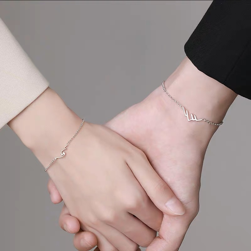 Vòng tay đôi NÚI VÀ BIỂN có thể điều chỉnh kích cỡ dành cho cặp đôi