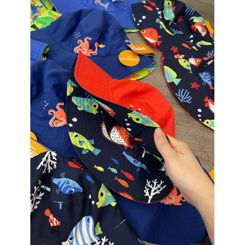 Mũ vành đội 2 mặt gymboree