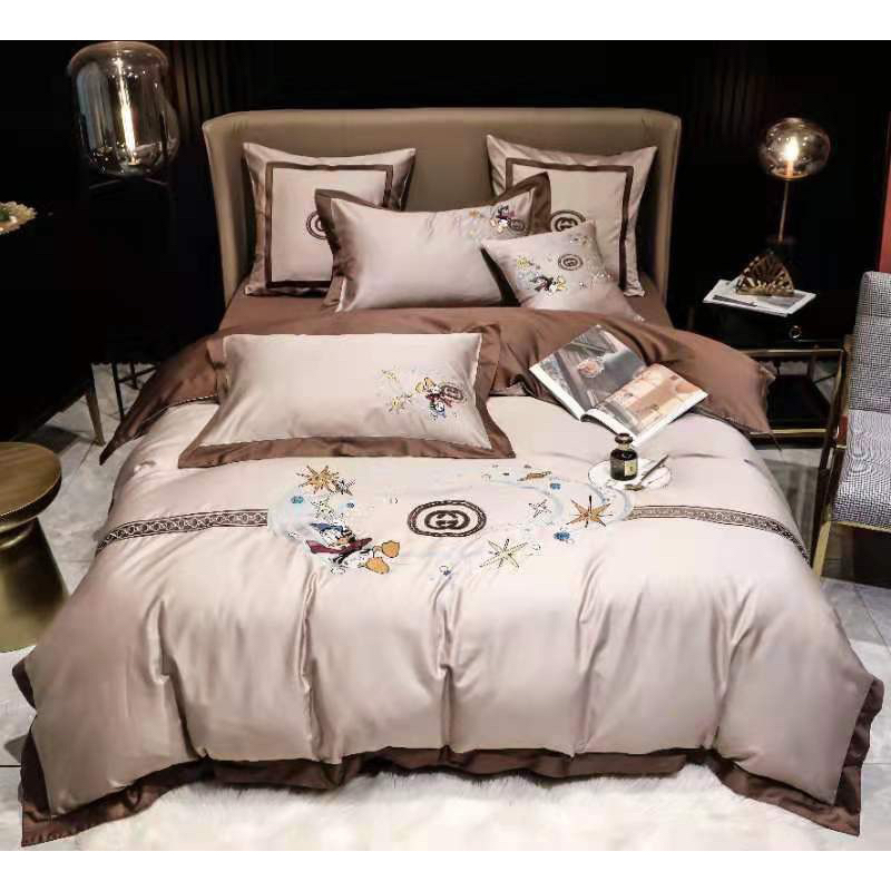 Bộ chăn ga lụa thương hiệu 60s 6 món