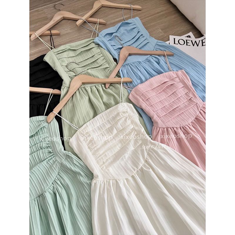 [Mã FADEP2903 giảm đến 30k đơn từ 99k] Váy cúp ngực, đầm 2 dây Lou dress xixeoshop - v458 | BigBuy360 - bigbuy360.vn