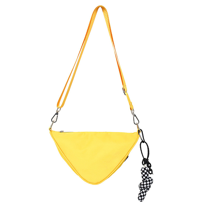 Túi hộp đeo chéo mini unisex nam nữ hình quả ấu màu vàng xanh siêu độc lạ cá tính, chất vải dù chống nước