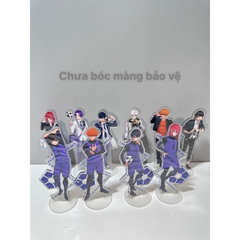 Mô hình Standee BLUE LOCK anime chibi bằng acrylic mica dày dặn