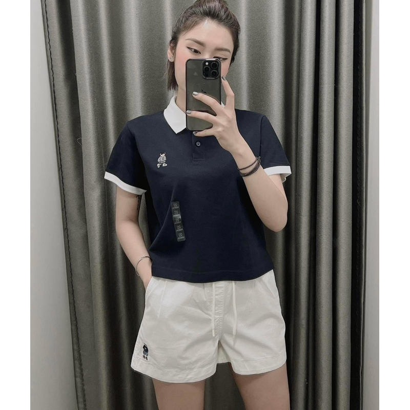 Áo polo Spao dáng crop Có Sẵn Hàng Chính Hãng 100%, Nói KHÔNG Với Fake