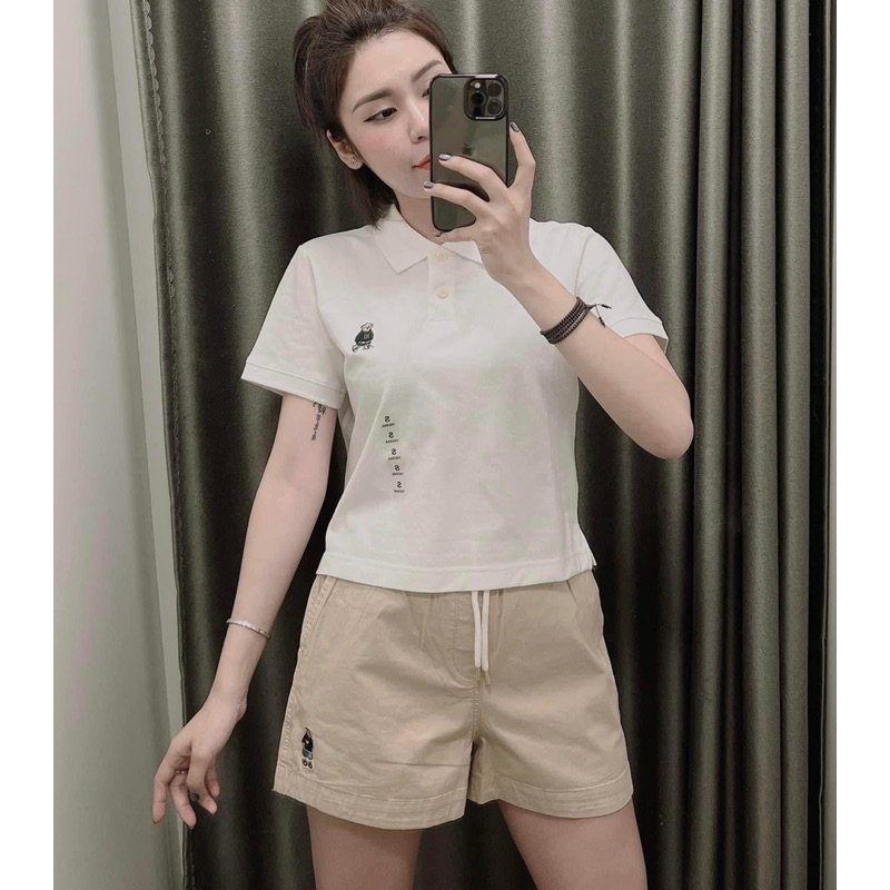 Áo polo Spao dáng crop Có Sẵn Hàng Chính Hãng 100%, Nói KHÔNG Với Fake