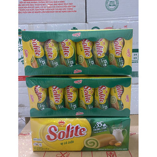 Bánh Bông lan kem cuộn cốm Solite Hộp 360g