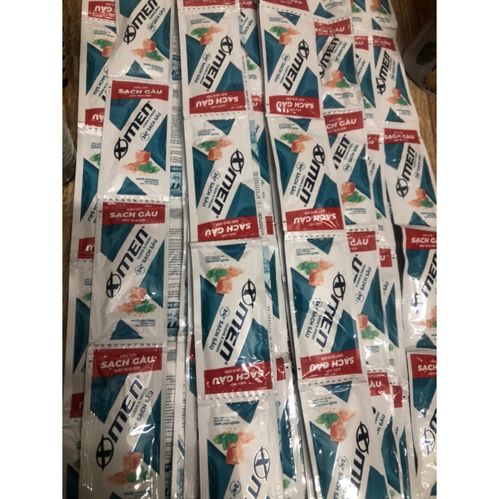 Dây 14 gói dầu gội sạch gàu X-men Clearn & Fresh 5g/ gói -Hàng khuyến mại