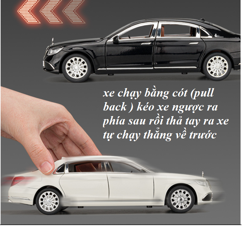 Xe mô hình ô tô MERCEDES BENZ E300 ĐỒ chơi trẻ em bằng sắt tỉ lệ 1:24 có âm thanh và đèn mở các cửa xe