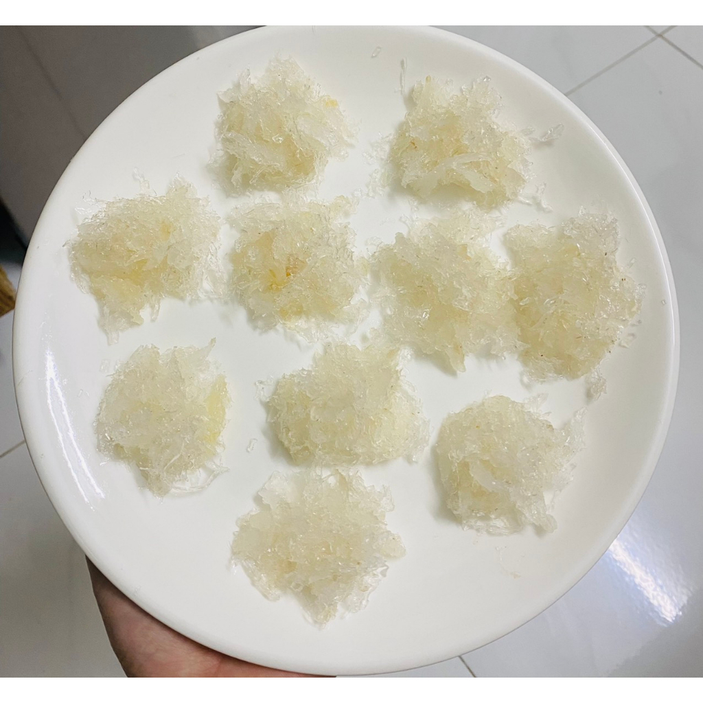 Sét yến babynguyên chất 100%+ tặng kèm 2 hũ thuỷ tinh+ nguyên liệu chưng cùng