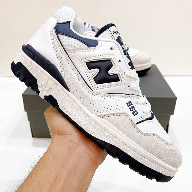 Giày Thể Thao NB 550, New Balance 550 ',White Black' ,Giày NB 550 Basic Đen Trắng Hàng Cao Cấp Full Box Bill