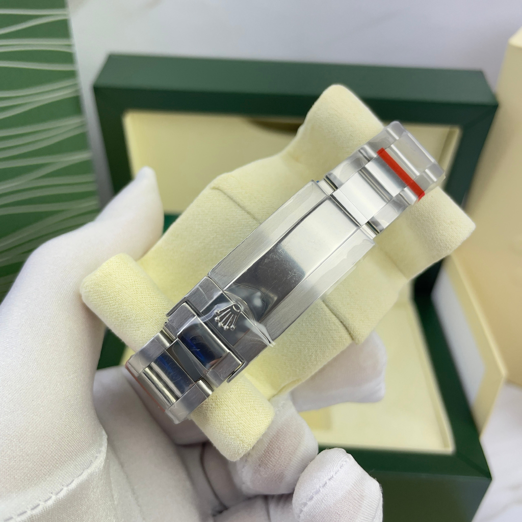 Đồng hồ Nam Rolex 6kim dây kim loại máy nhật dòng cơ Automatic size 40mm mặt đen