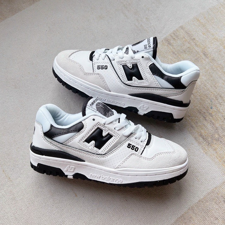 Giày Thể Thao NB 550, New Balance 550 ',White Black' ,Giày NB 550 Basic Đen Trắng Hàng Cao Cấp Full Box Bill | BigBuy360 - bigbuy360.vn
