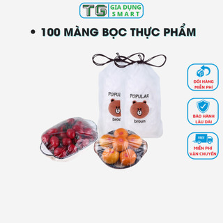SET 100 MÀNG BỌC THỰC PHẨM, BỌC THỨC ĂN CÓ CHUN CO DÃN TIỆN LỢI [hot hot ]nhận sỉ toàn quốc