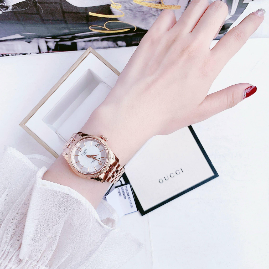 Đồng hồ nữ Tissot T-Classic Ballade Powermatic 80 - Màu rose gold  T1082083311700