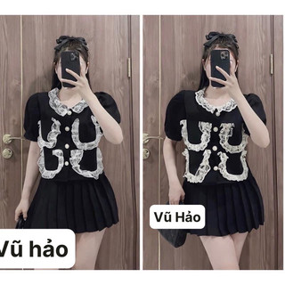 Áo Sơ Mi Bèo Phối Ren Siêu Xinh