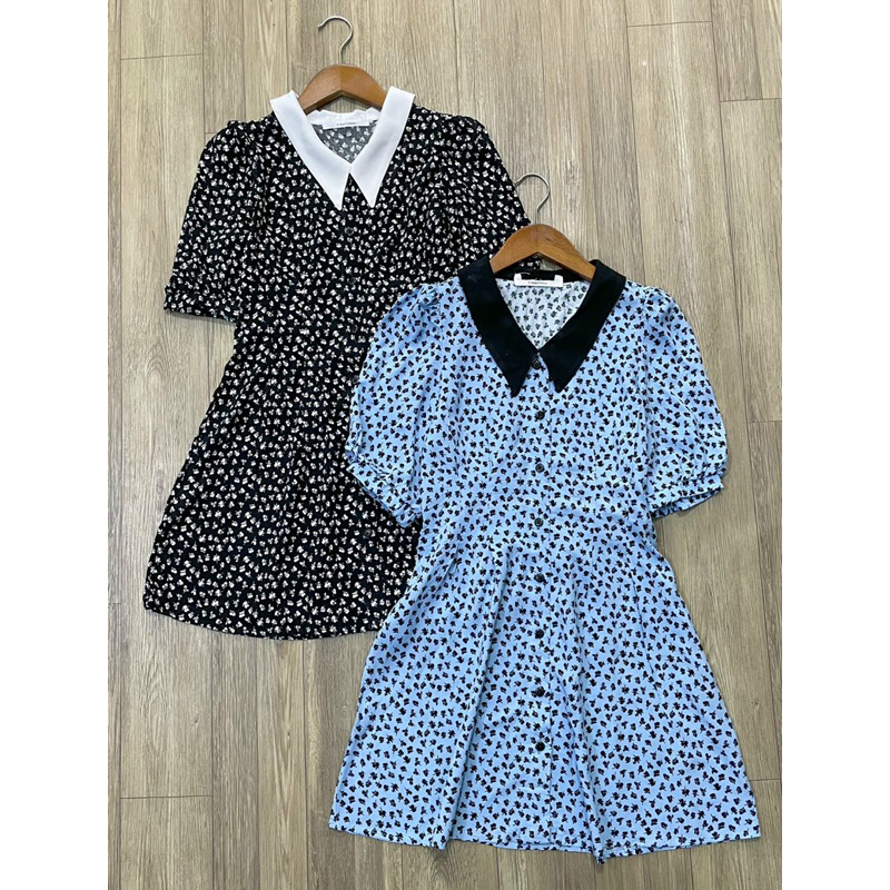 Váy bé gái hoa nhí bé gái cực mát size 5-14Y mẹ bé mặc đôi được satsunkid