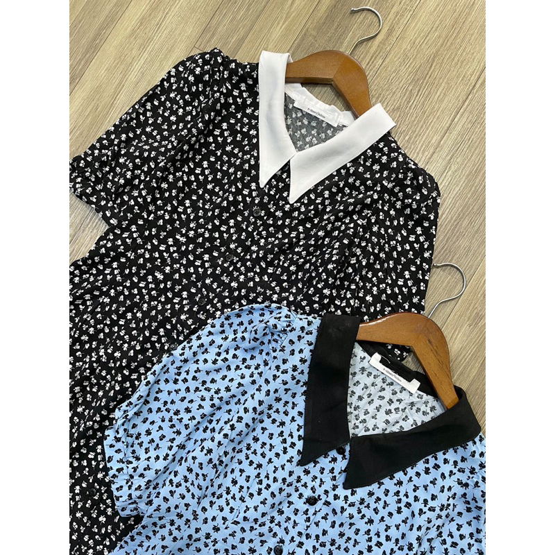 Váy bé gái hoa nhí bé gái cực mát size 5-14Y mẹ bé mặc đôi được satsunkid