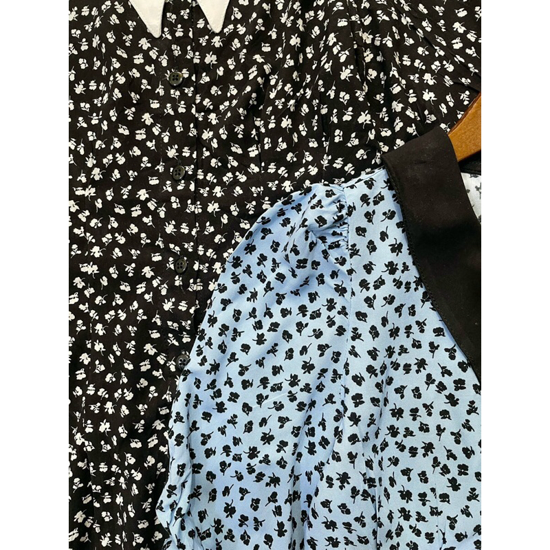 Váy bé gái hoa nhí bé gái cực mát size 5-14Y mẹ bé mặc đôi được satsunkid