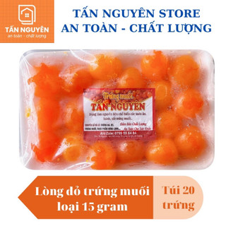 Túi nhỏ 20 lòng đỏ trứng muối hút chân không 15 gram