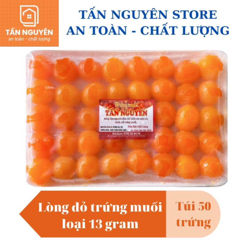 Lòng Đỏ Trứng Muối Túi 50 Trứng