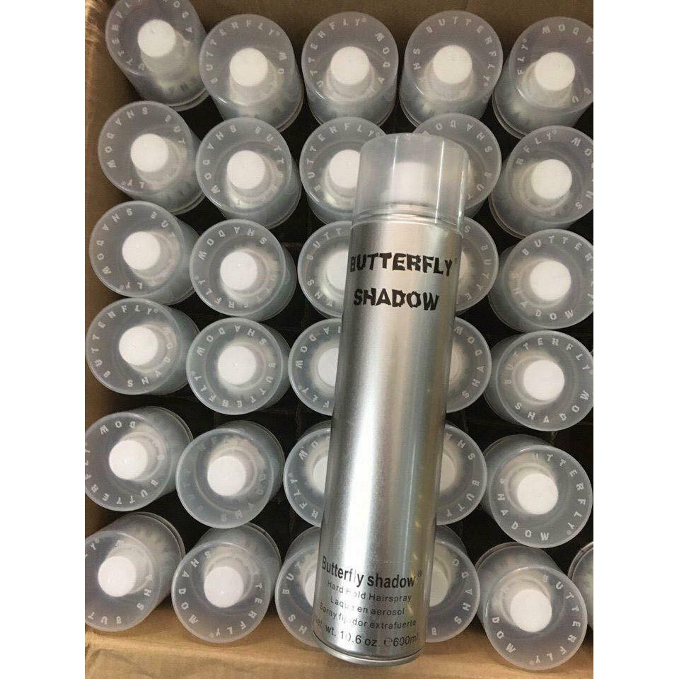 Gôm xịt tóc Butterfly Shadow . giũ nếp 24h siêu cứng