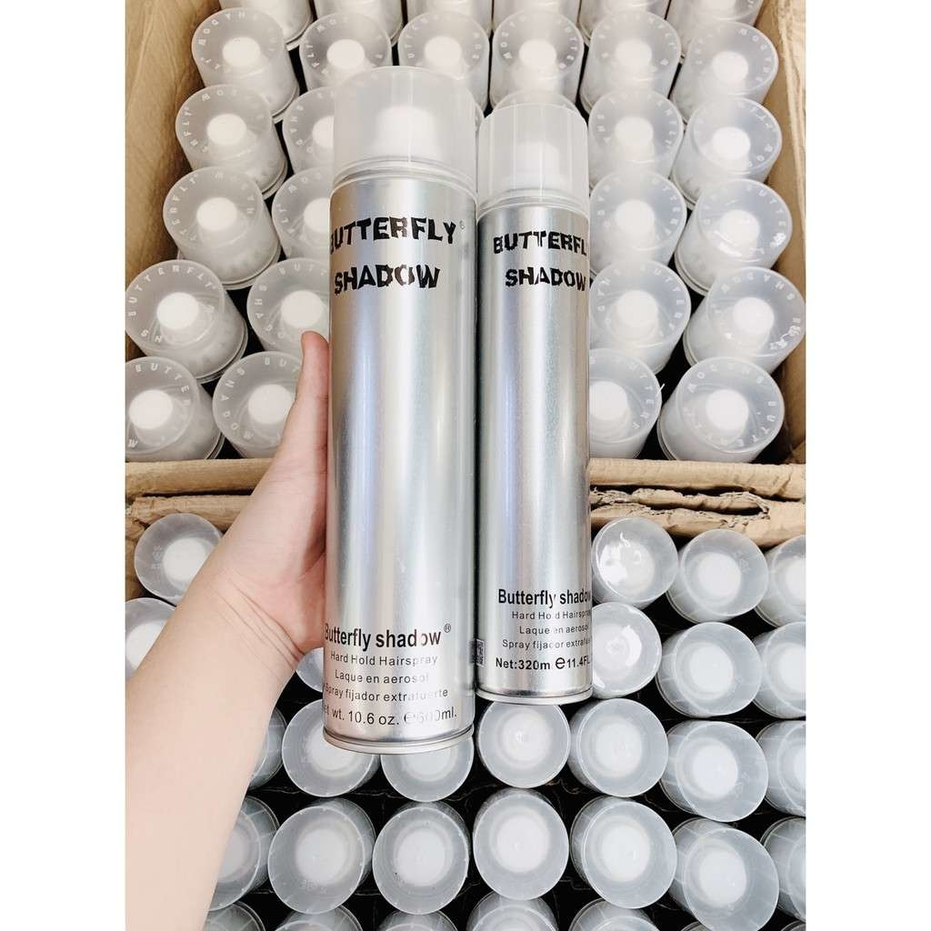 Gôm xịt tóc Butterfly Shadow . giũ nếp 24h siêu cứng
