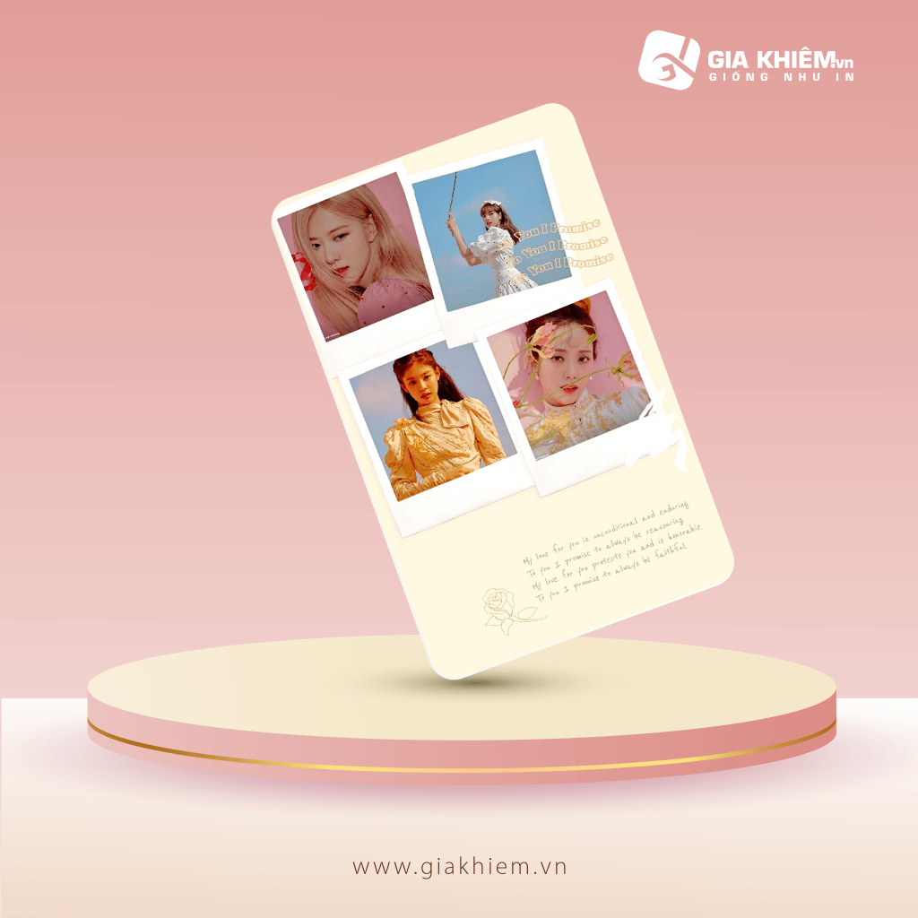 Card bơi BLACKPINK  Card nhựa dày như thẻ ATM CCCD