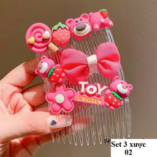 Sét 3 sược tóc mái gấu dâu Losto