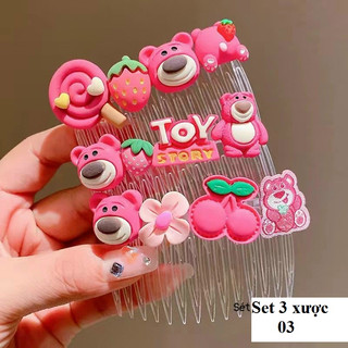 Sét 3 sược tóc mái gấu dâu Losto