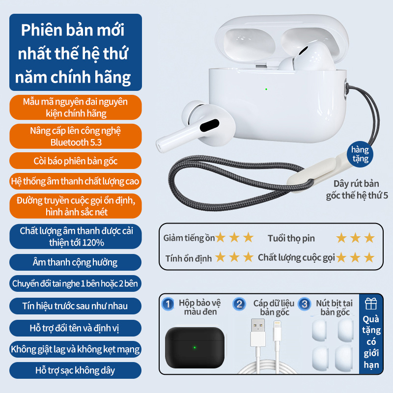 Chống ồn thời lượng pin dài tai nghe bluetooth đầy đủ tính năng