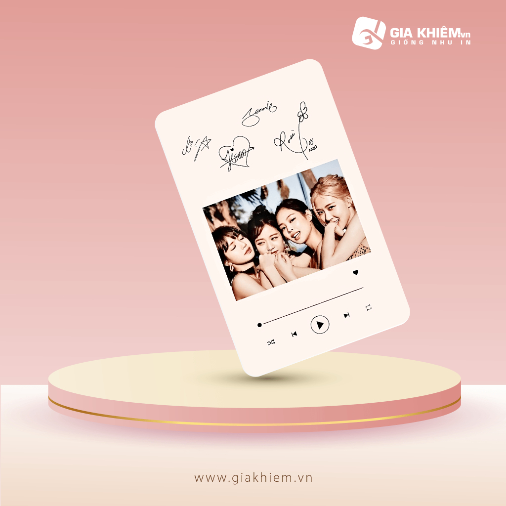 Card bơi BLACKPINK  Card nhựa dày như thẻ ATM CCCD