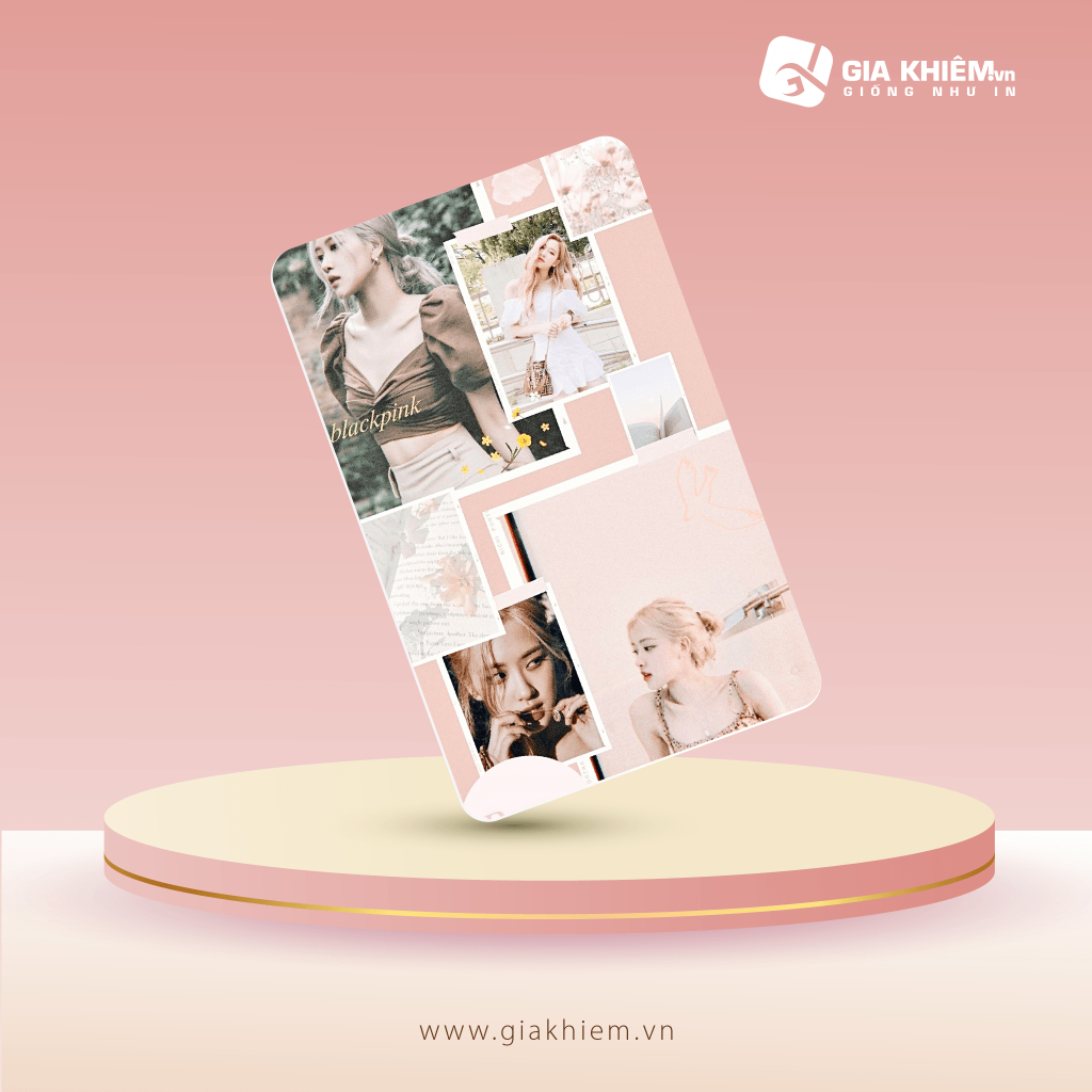 Card bơi BLACKPINK  Card nhựa dày như thẻ ATM CCCD
