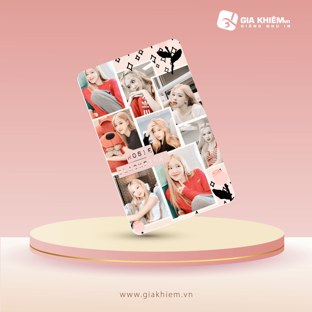 Card bơi BLACKPINK  Card nhựa dày như thẻ ATM CCCD