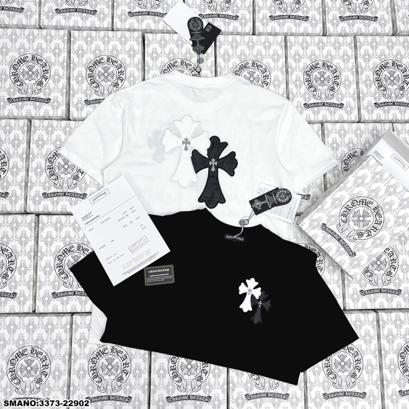 Áo Phông T-Shirt Chrome Hearts  Hoạ tiết in chữ thập
