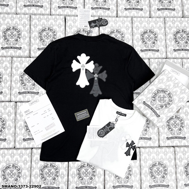 Áo Phông T-Shirt Chrome Hearts  Hoạ tiết in chữ thập
