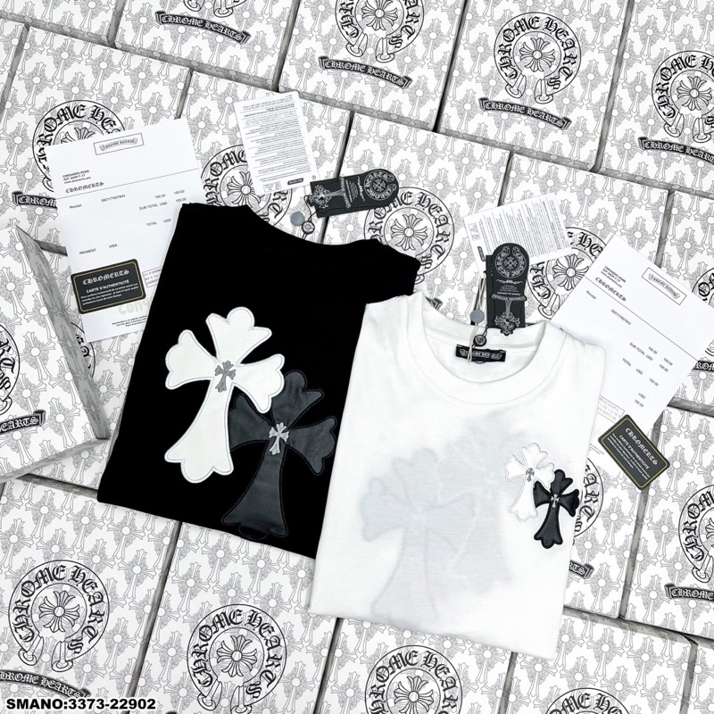 Áo Phông T-Shirt Chrome Hearts  Hoạ tiết in chữ thập