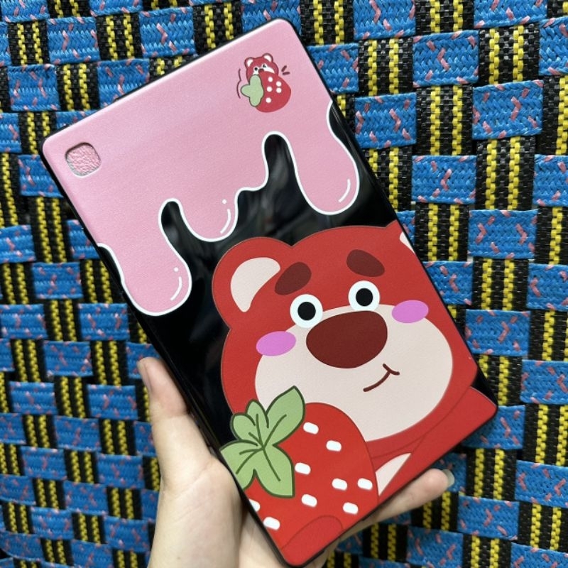 Case ốp lưng Samsung Tab A7 lite T220 T225 dẻo gấu dâu lotso siêu dễ thương ôm máy chất bao đẹp