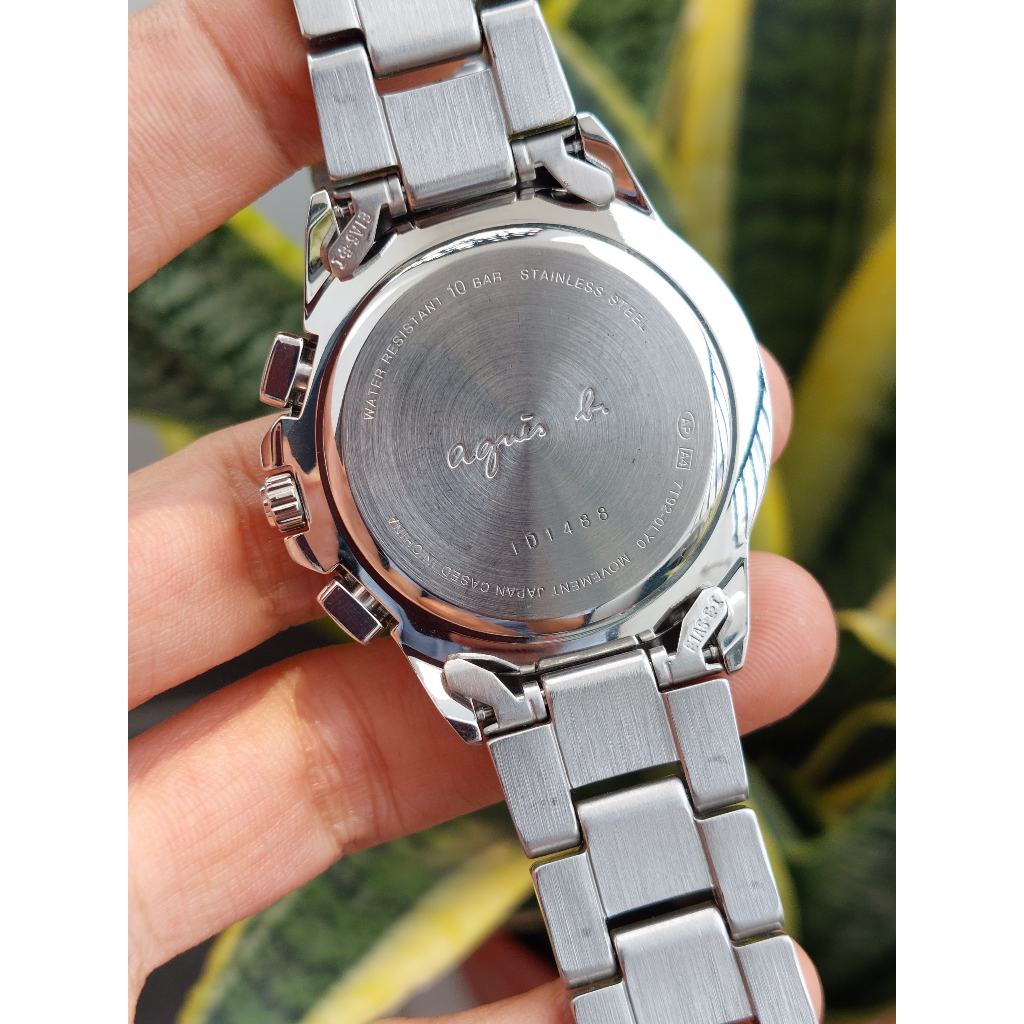 Đồng hồ nam Again 6 kim mặt trắng chạy pin hàng Si