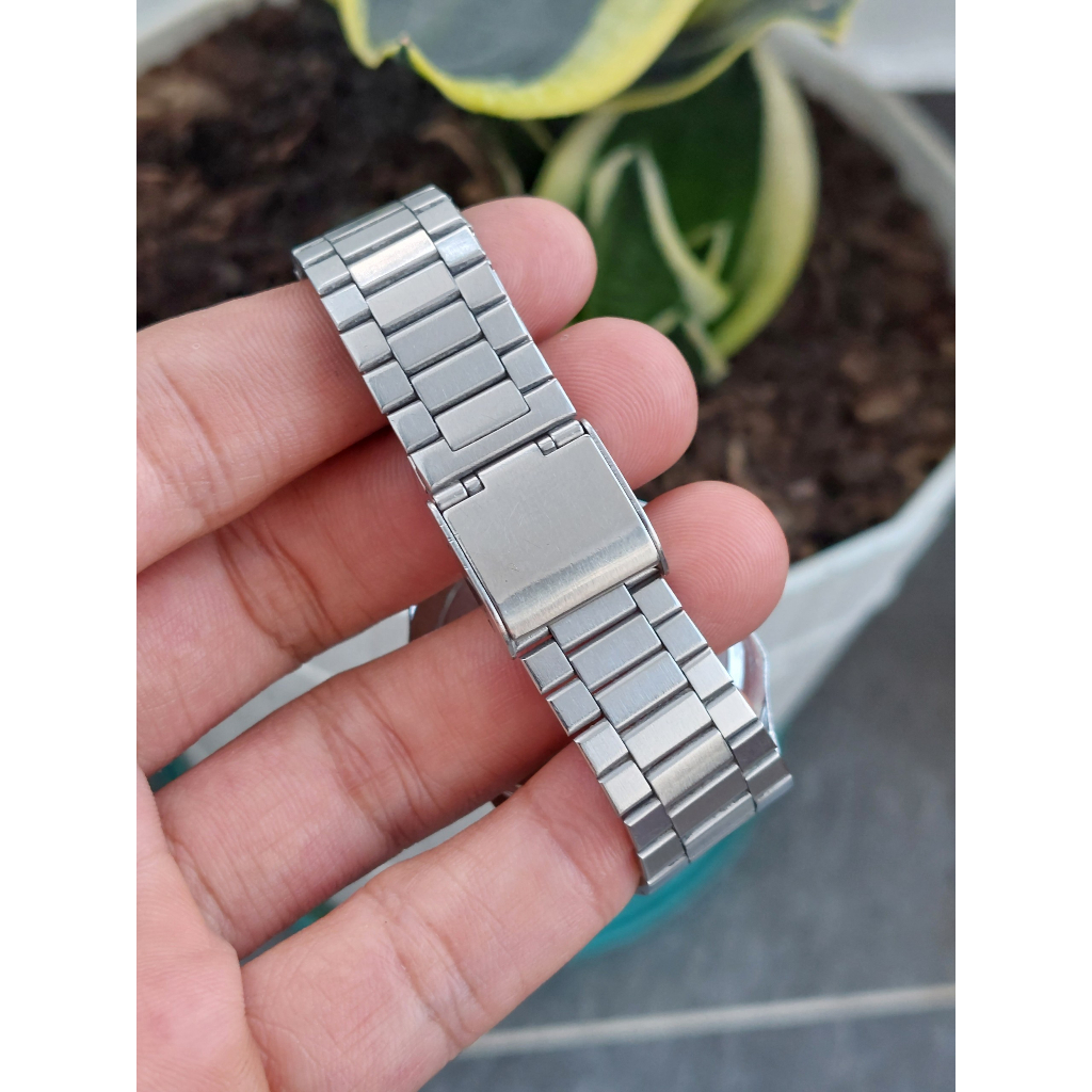 Đồng hồ nam Alba điện tử mặt đen chạy pin hàng Si